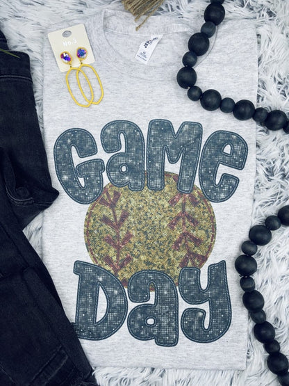 Game Day: Faux Sequin Tee/Sweatshirt