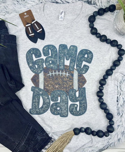 Game Day: Faux Sequin Tee/Sweatshirt