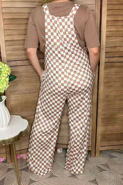 Fall For You Checkered Jumpsuit