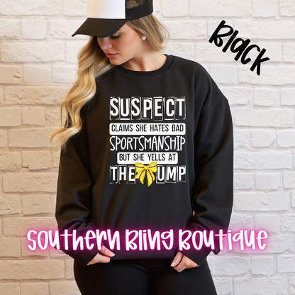 Suspect Claims Softball Sweatshirt