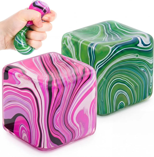 Viral Squishy 2” Swirl Cubes