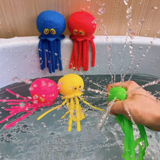 Viral Squishy Water Spraying Octopus