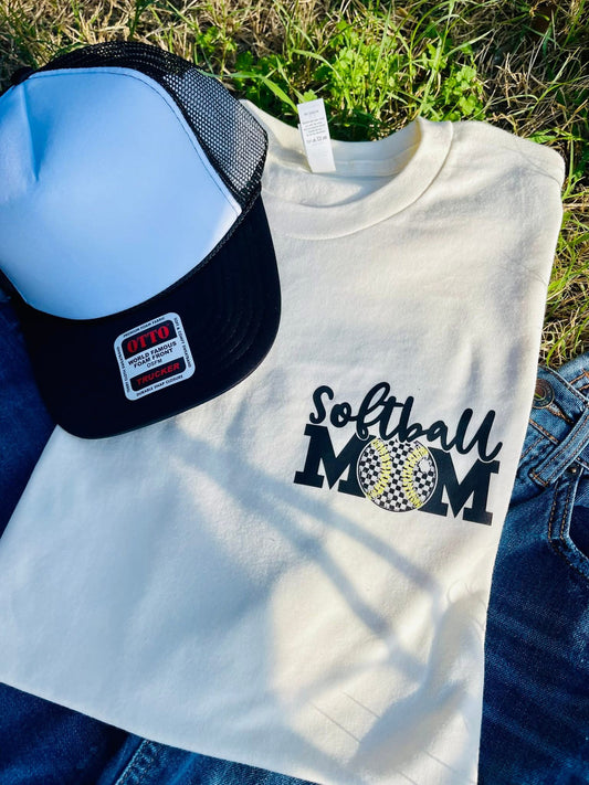 Softball Mom Pocket Tee