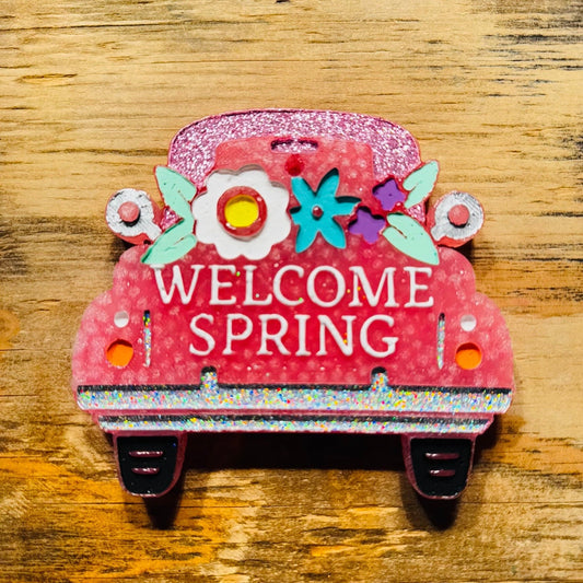 "Welcome Spring" Truck Car Freshie