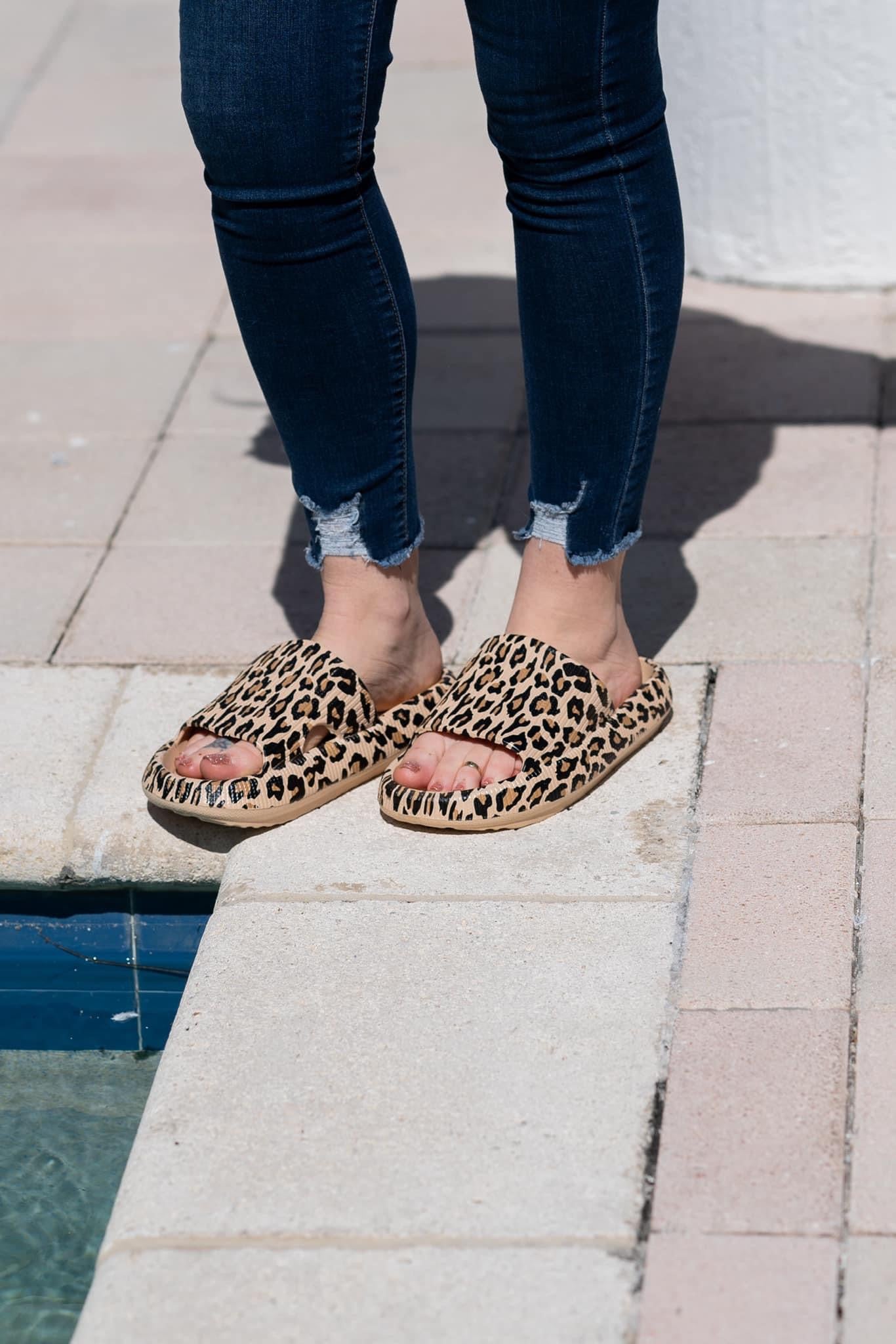 Summa Slides in Chunky Leopard