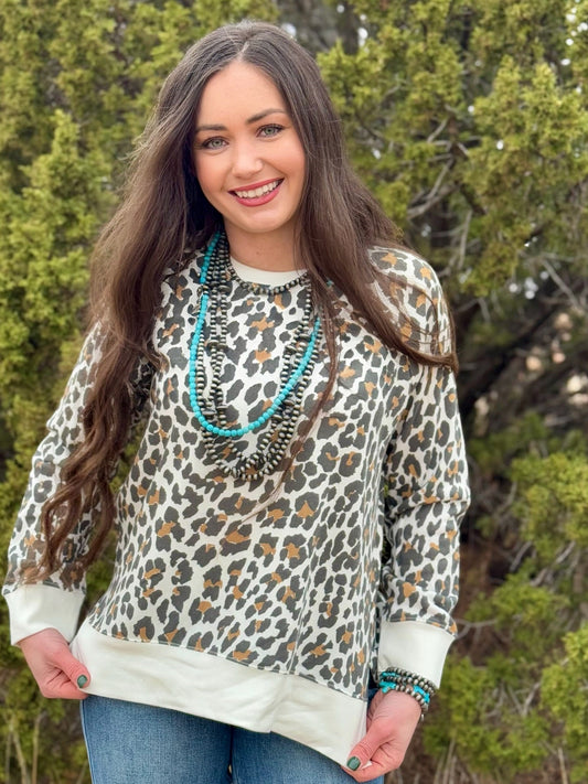 Mendy Leopard Sweatshirt