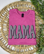Load image into Gallery viewer, Checkered Mama on Heliconia Tee
