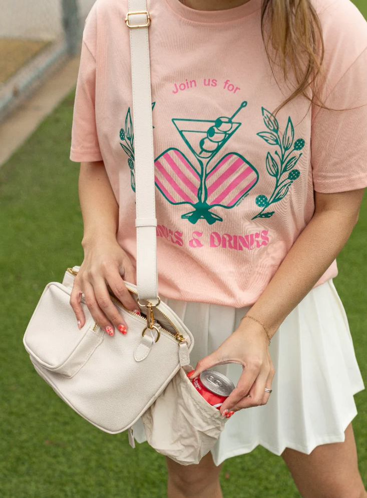 The Christina Cross Body Bag in Ivory