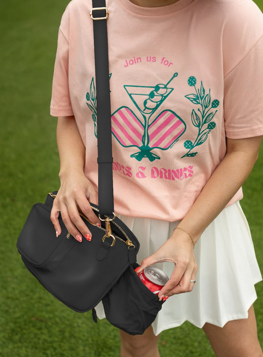 The Christina Cross Body Bag in Black