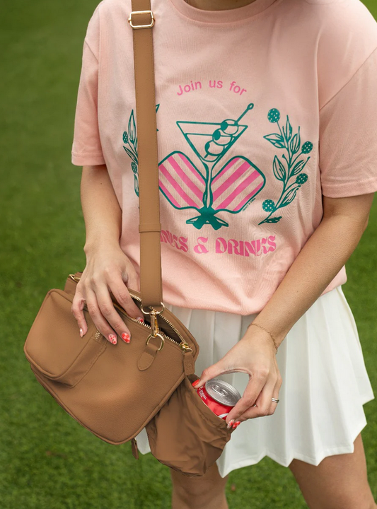 The Christina Cross Body Bag in Tan