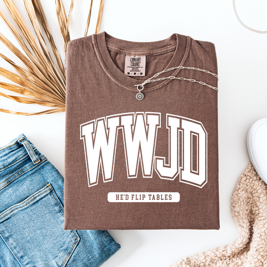 WWJD Flip Tables Graphic Tee