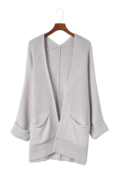 Oversized Batwing Pocketed Cardigan