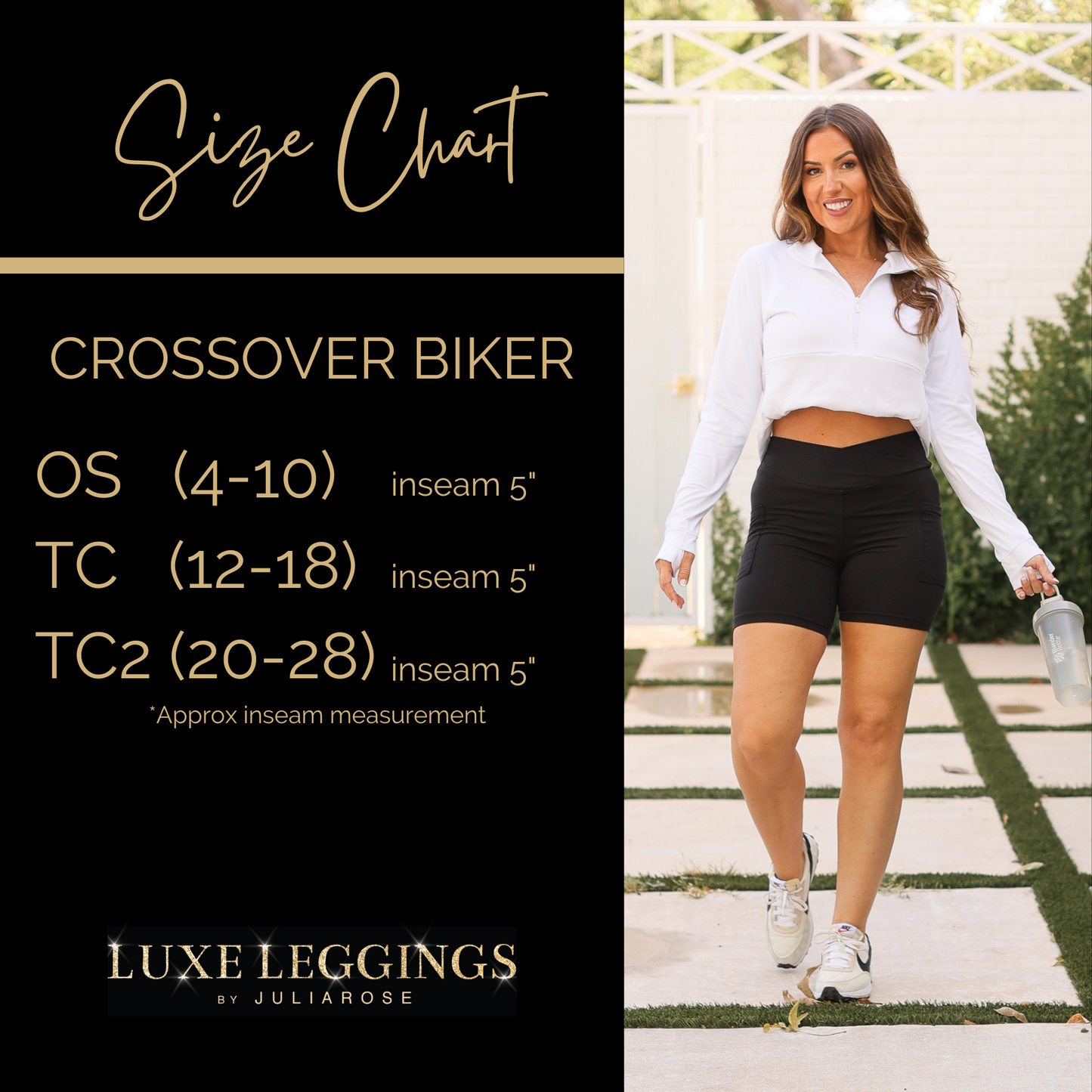Ready to Ship | The Abby - NAVY Crossover Biker 5" Shorts  R2 - Luxe Leggings by Julia Rose®
