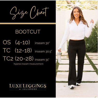 Ready to Ship  | The Maeve -  MAROON Bootcut Leggings with Pockets