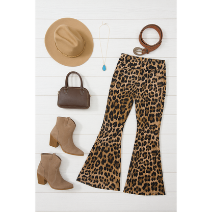 Ready to Ship | The Francesca Leopard Super Flare Leggings